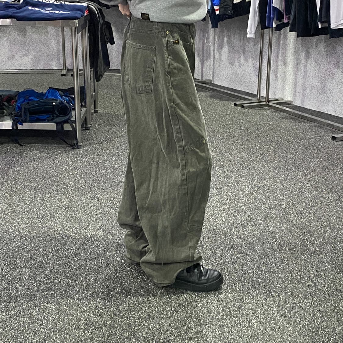 OOT 카키 와이드 벌룬 팬츠 B2155 상품이미지2