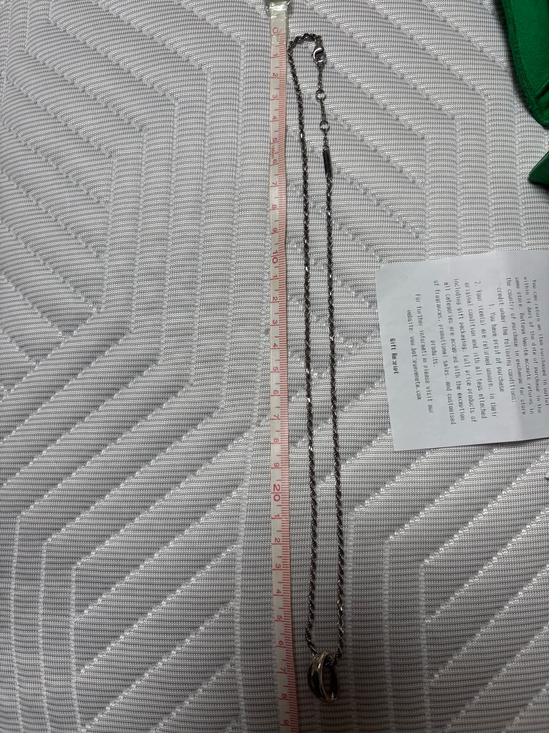 정품)보테가베네타 실버목걸이 상품이미지6