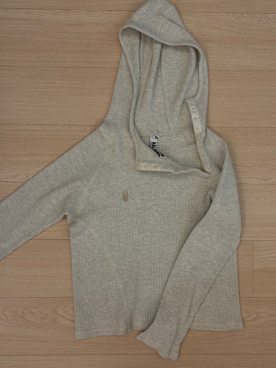 할로미늄 슬림 와플 후디 오트밀 1 상품이미지1