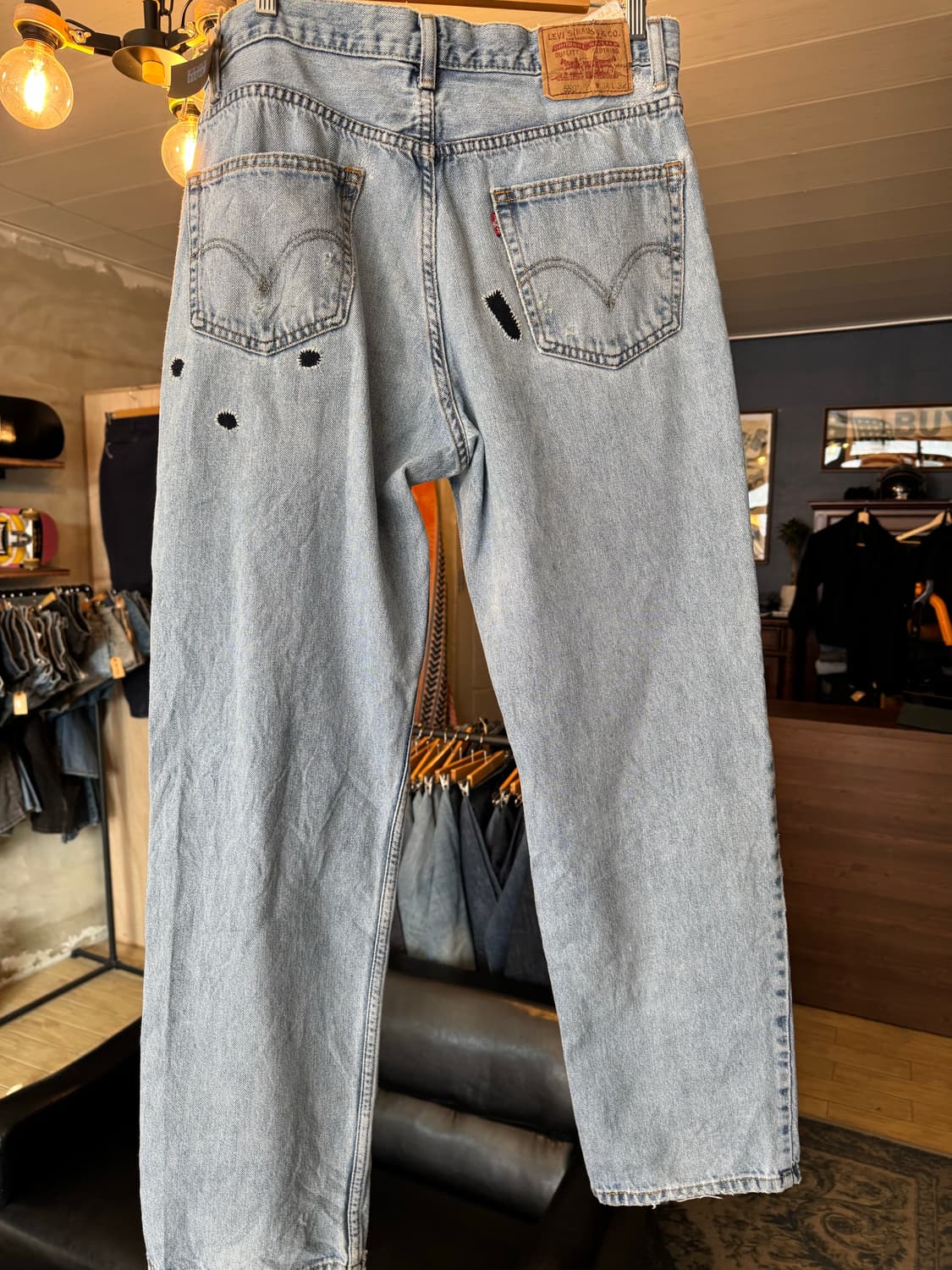  levi.s 550 34x32 핸드메이드 패치워크 상품이미지2
