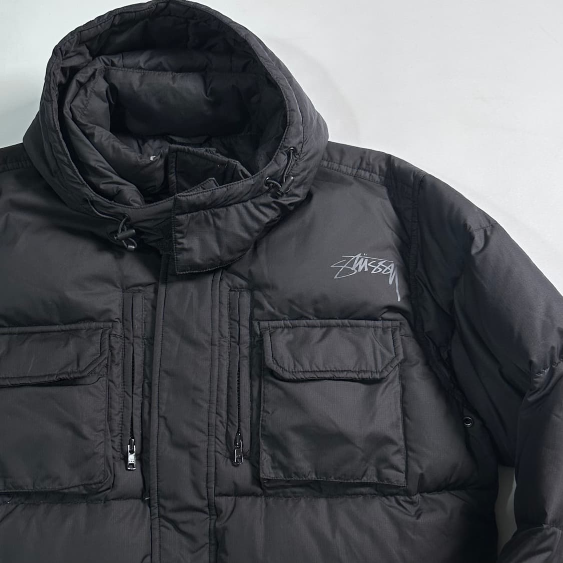 스투시 블랙 포켓 유틸리티 다운 패딩 상품이미지3