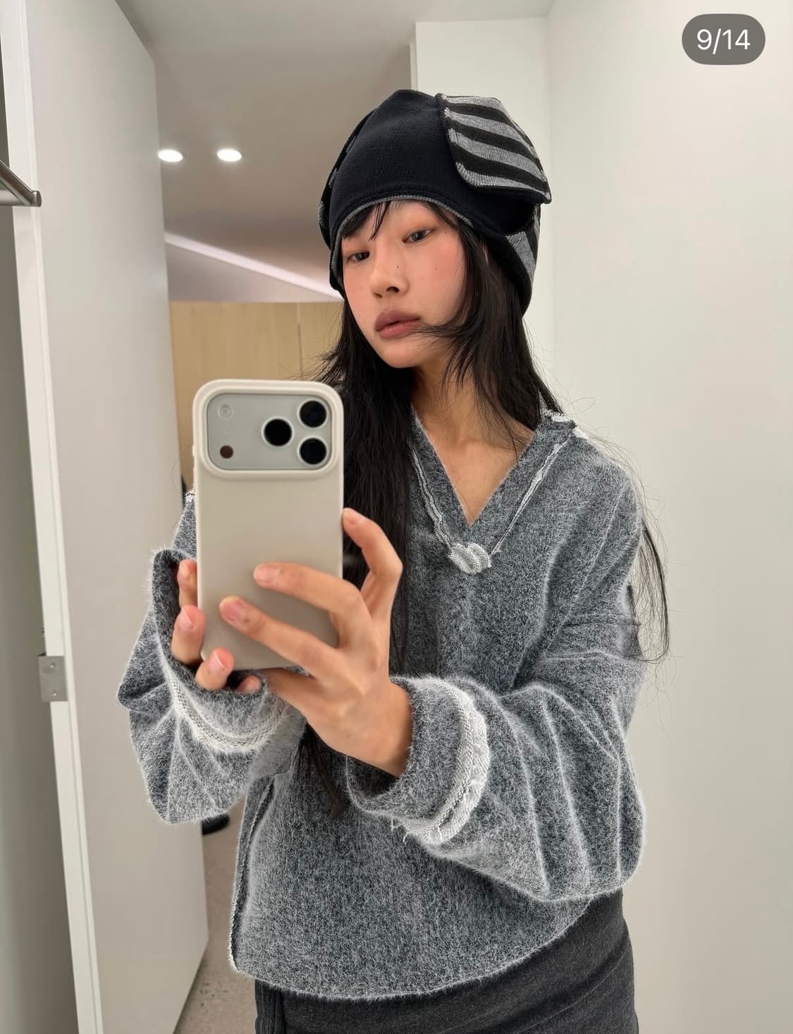 세릭 v넥 맨투맨 상품이미지3