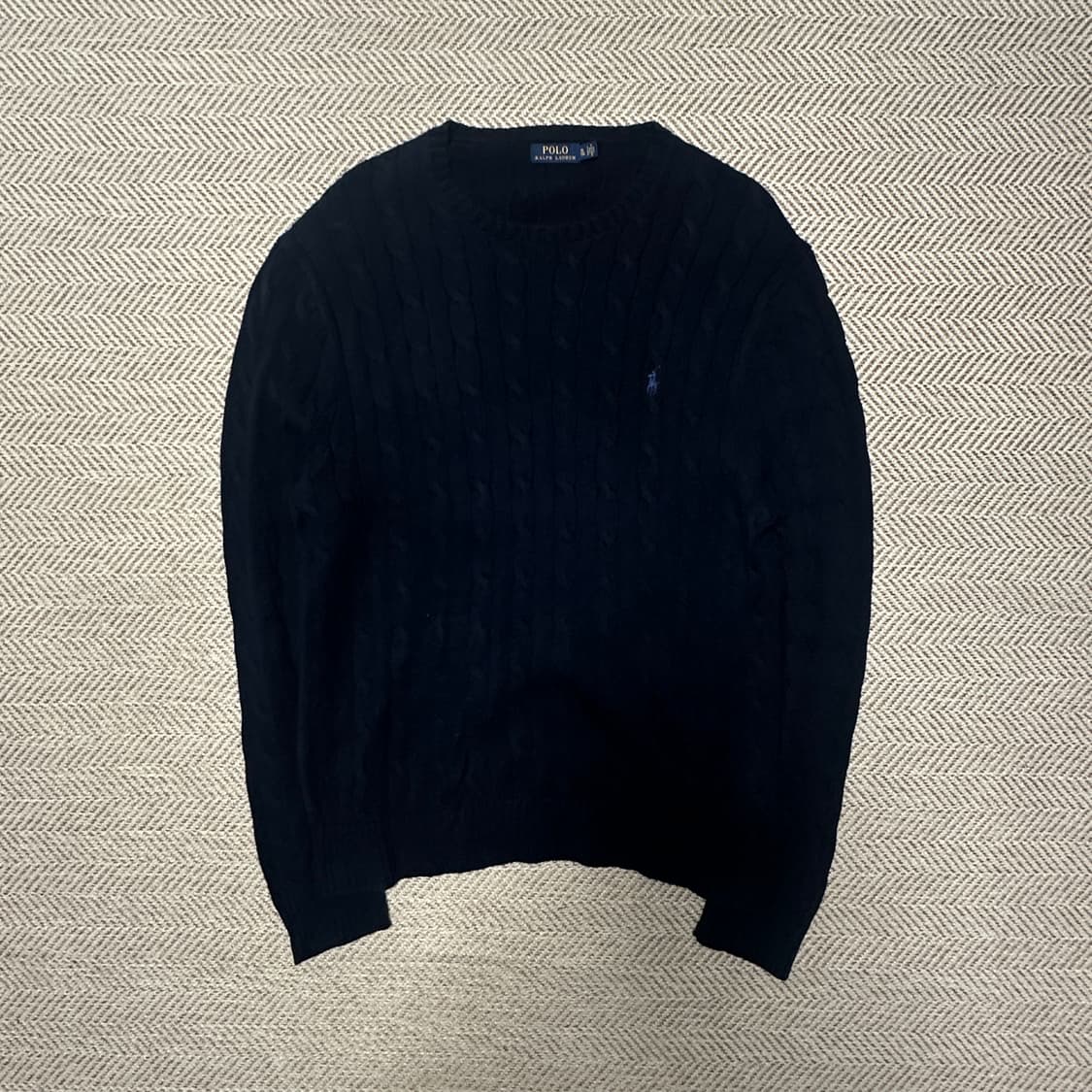 POLO RALPH LAUREN cable knit navy 상품이미지1