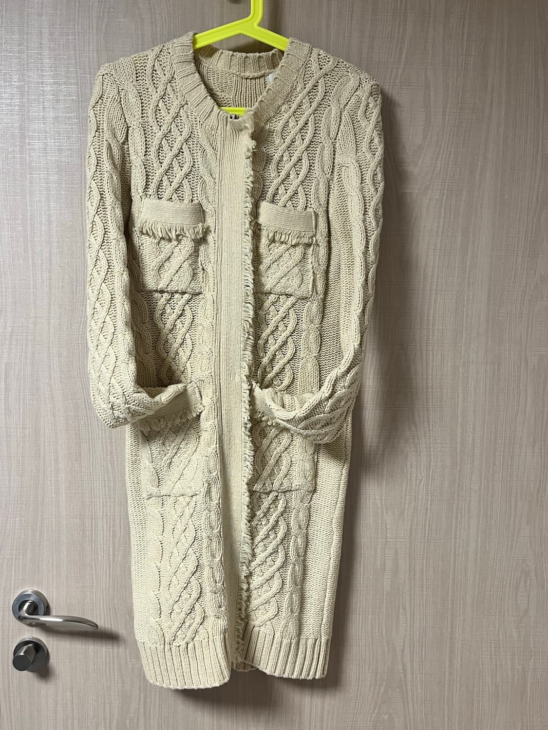 여성 롱 니트집업 상품이미지2