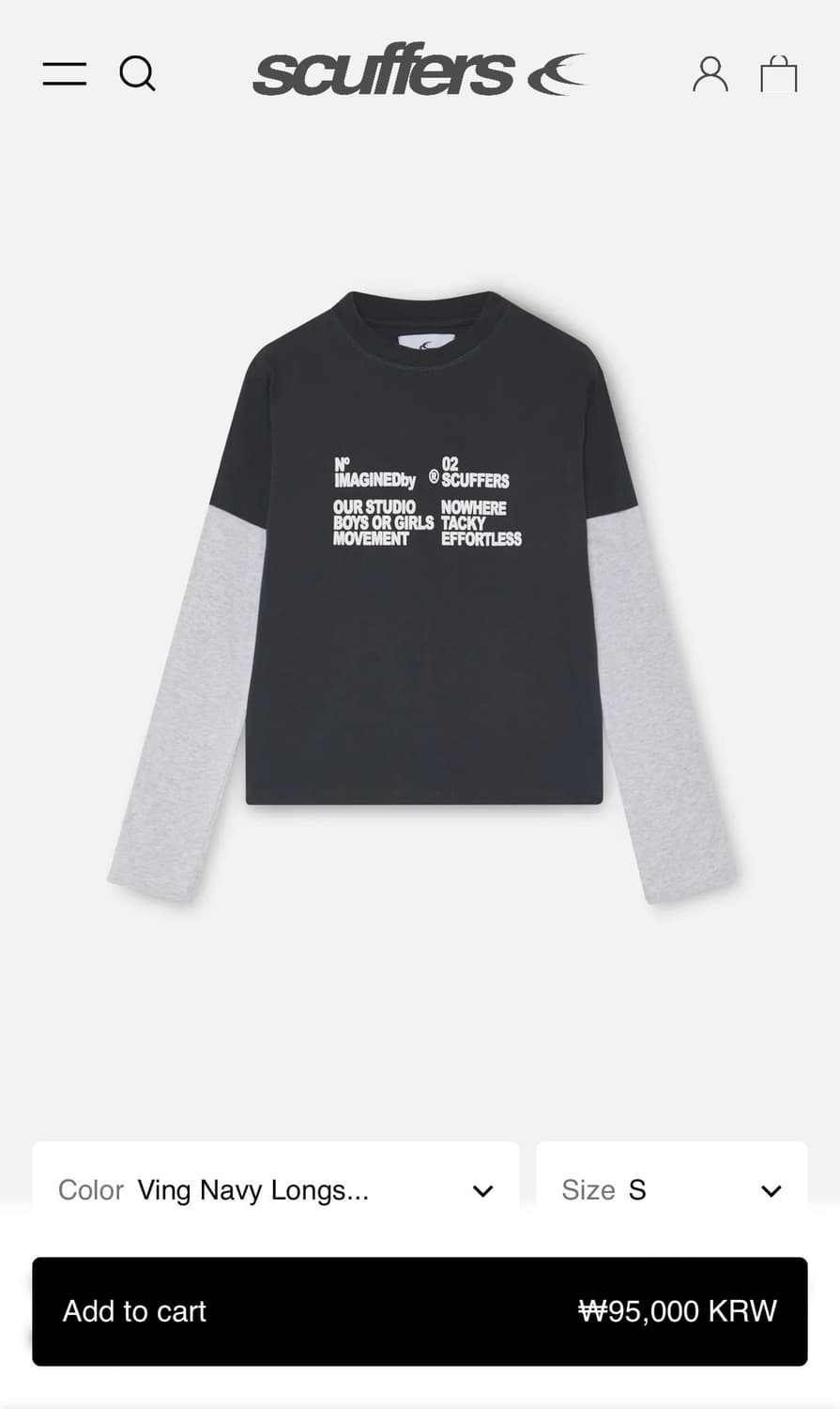 Ving Navy Longsleeve (s) 상품이미지1