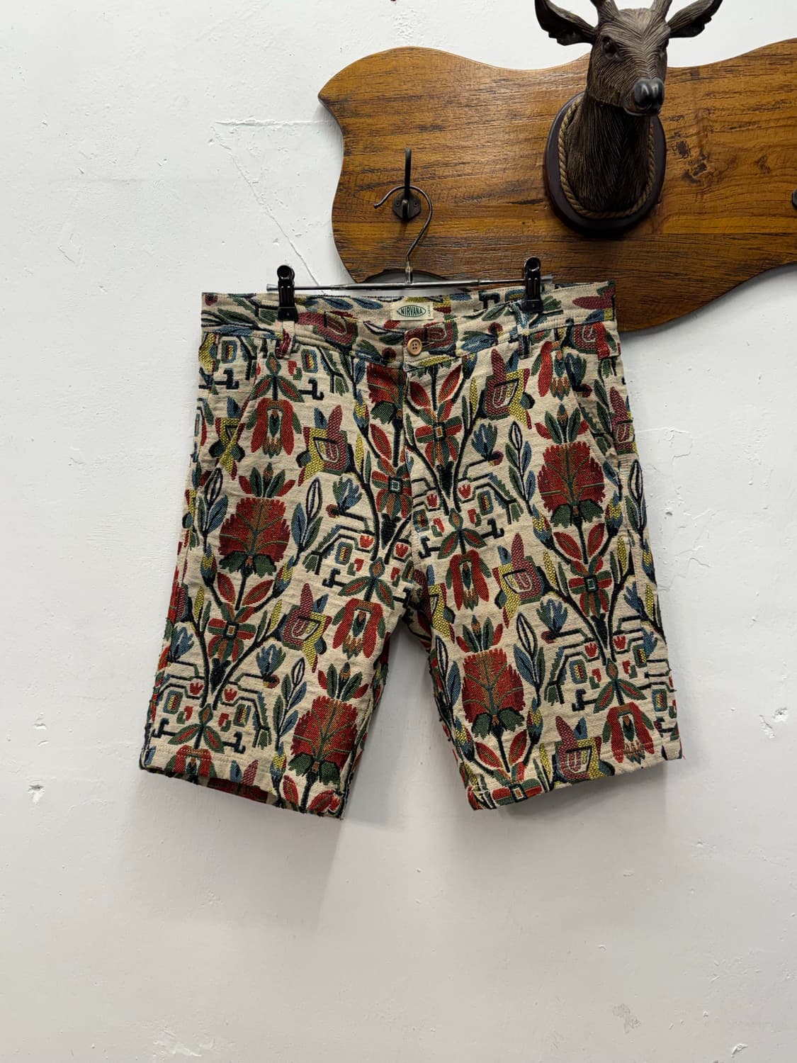 NIRVANA Ethnic Tapestry Pattern Shorts 상품이미지1