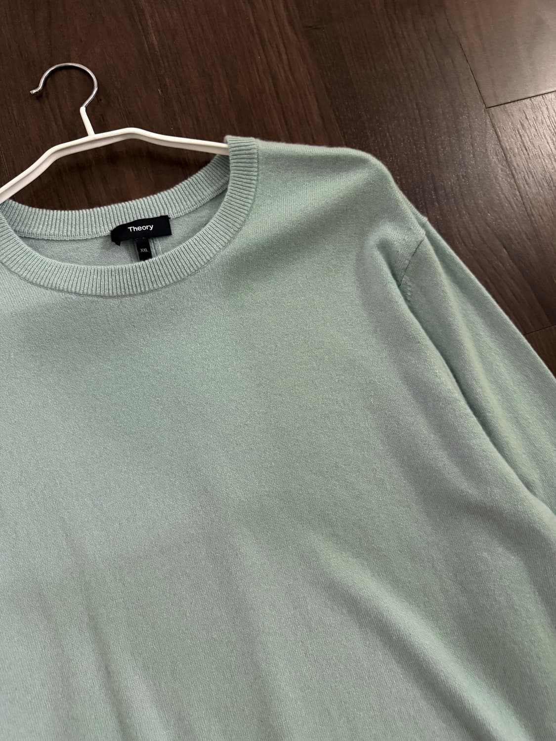 띠어리 캐시미어100 피스타치오 민트 니트 상품이미지2