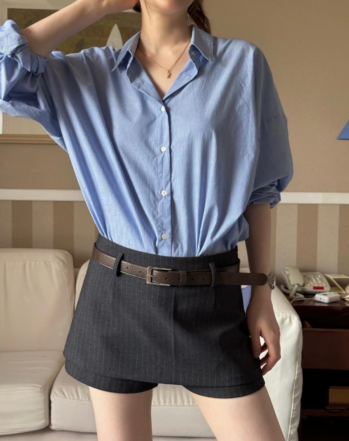 르에브 soft mini skirt pants 상품이미지1