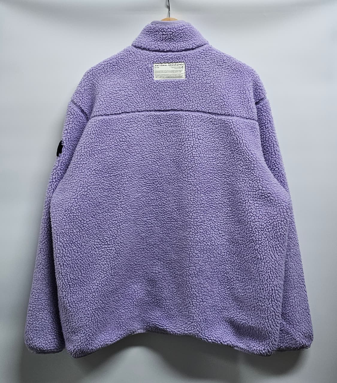 내셔널지오그래픽 퍼플 뽀글이 플리스 집업 2XL 상품이미지2