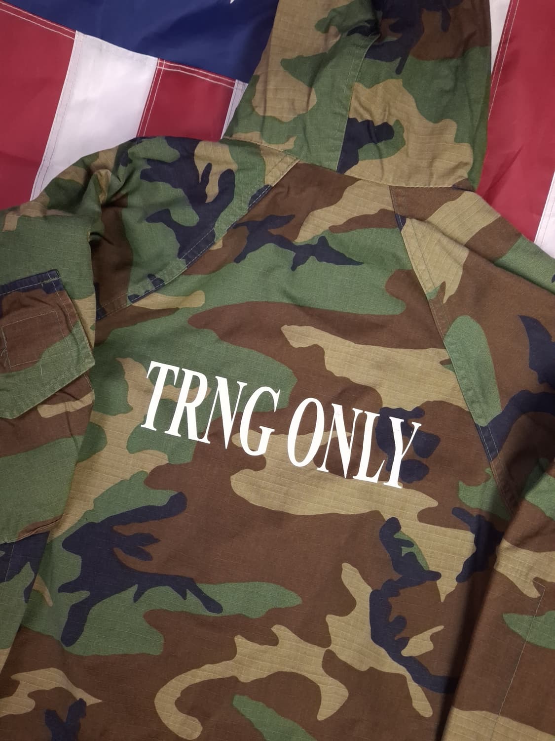 오리지날 미군 우드랜드 캐미칼 화생방복 자켓 상품이미지2