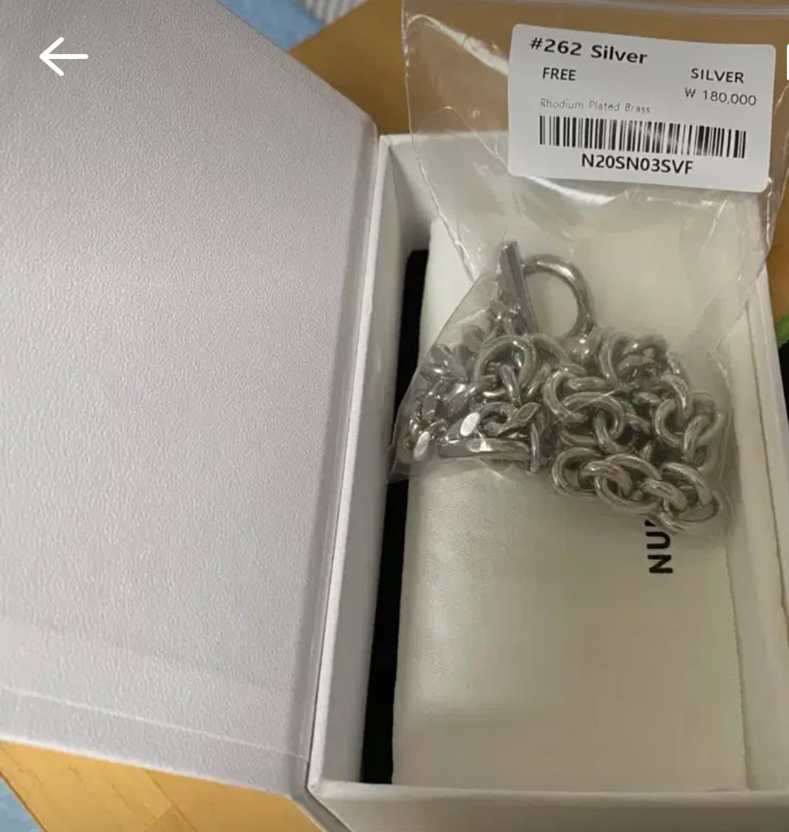 넘버링 실버 네크리스#262silver  상품이미지5