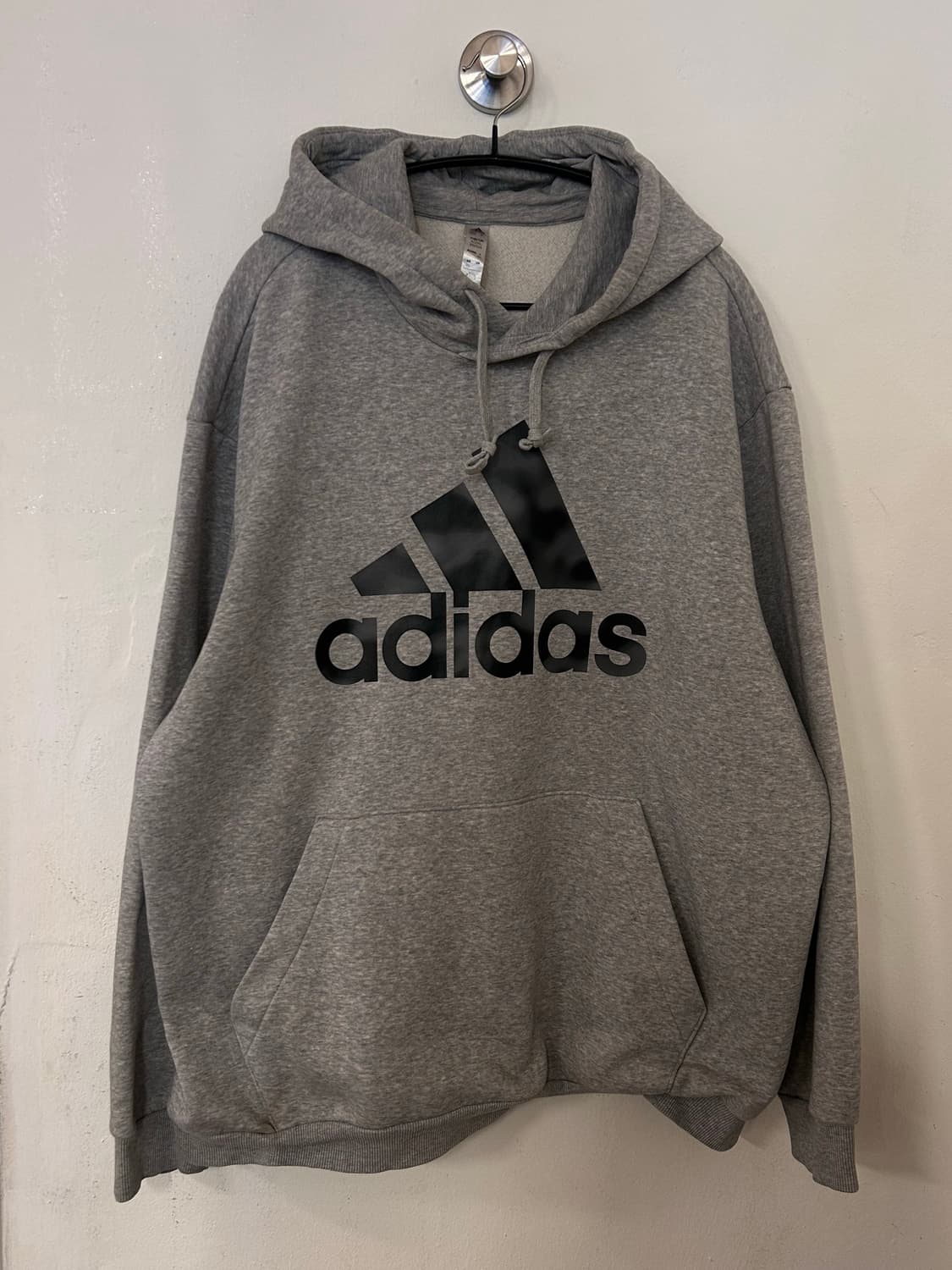 아디다스 그레이 빅로고 후드티 2XL 상품이미지1