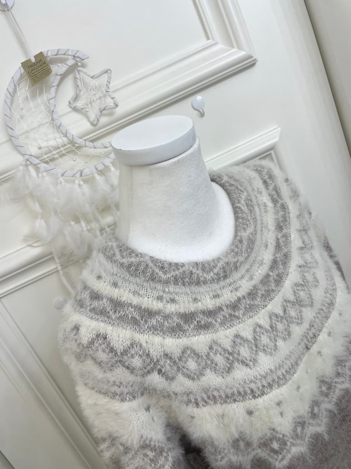 graybrown melange nordic winter sweater 상품이미지6