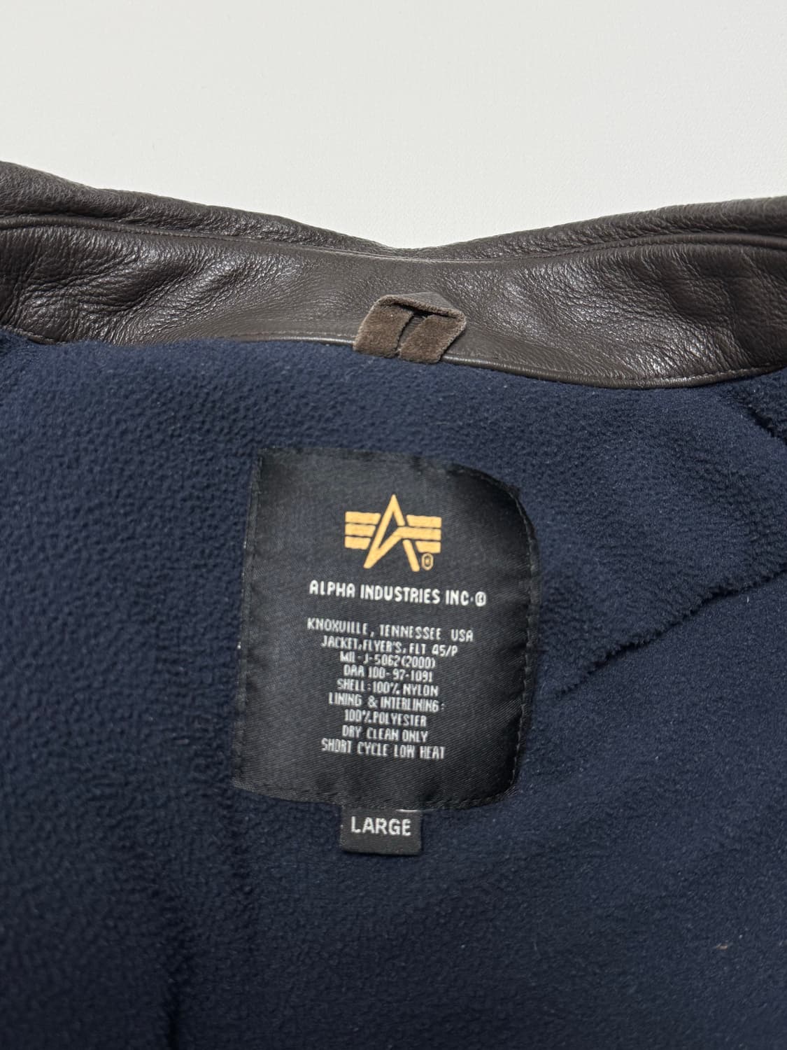90s 알파인더스트리 CWU-45P 플라이트 ma-1 봄버 L USA 상품이미지6