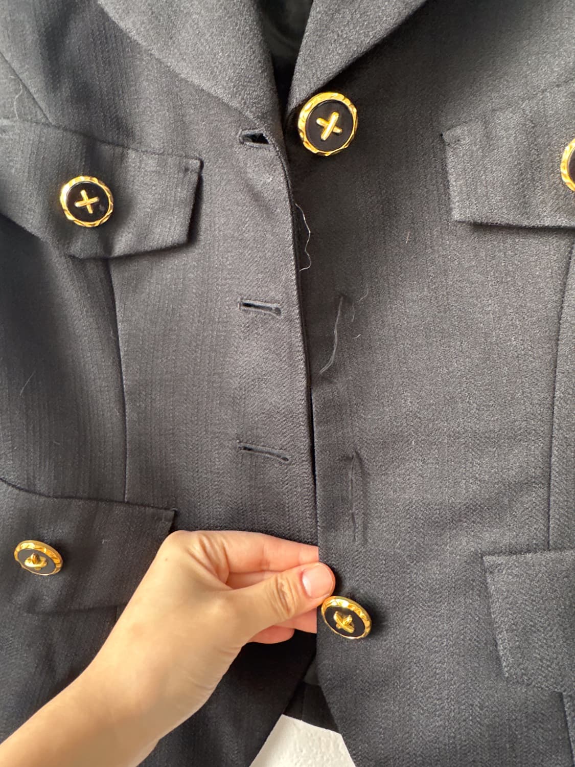 Button point shirt vest 상품이미지5