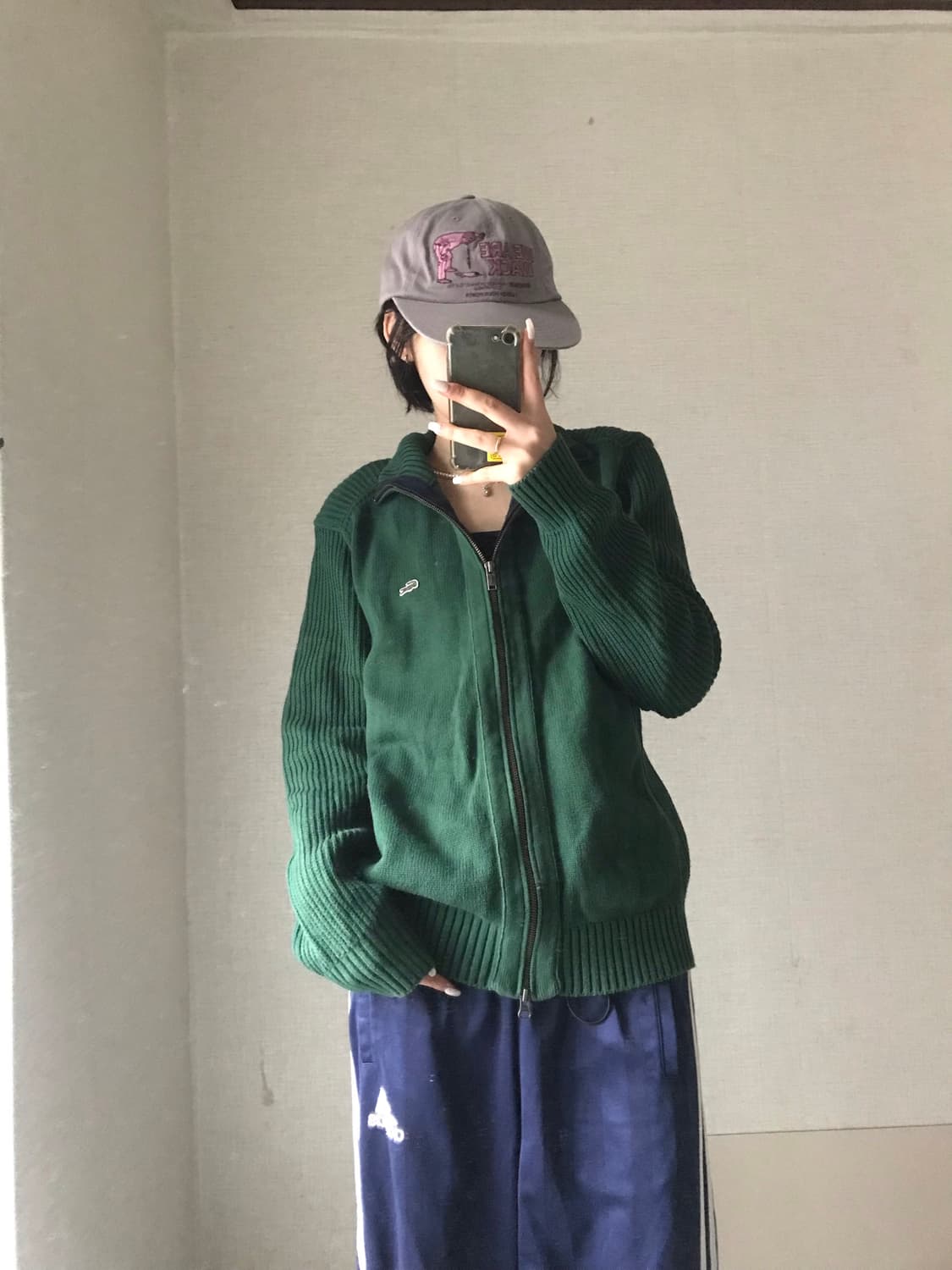 라코스테 그린 니트집업 상품이미지3