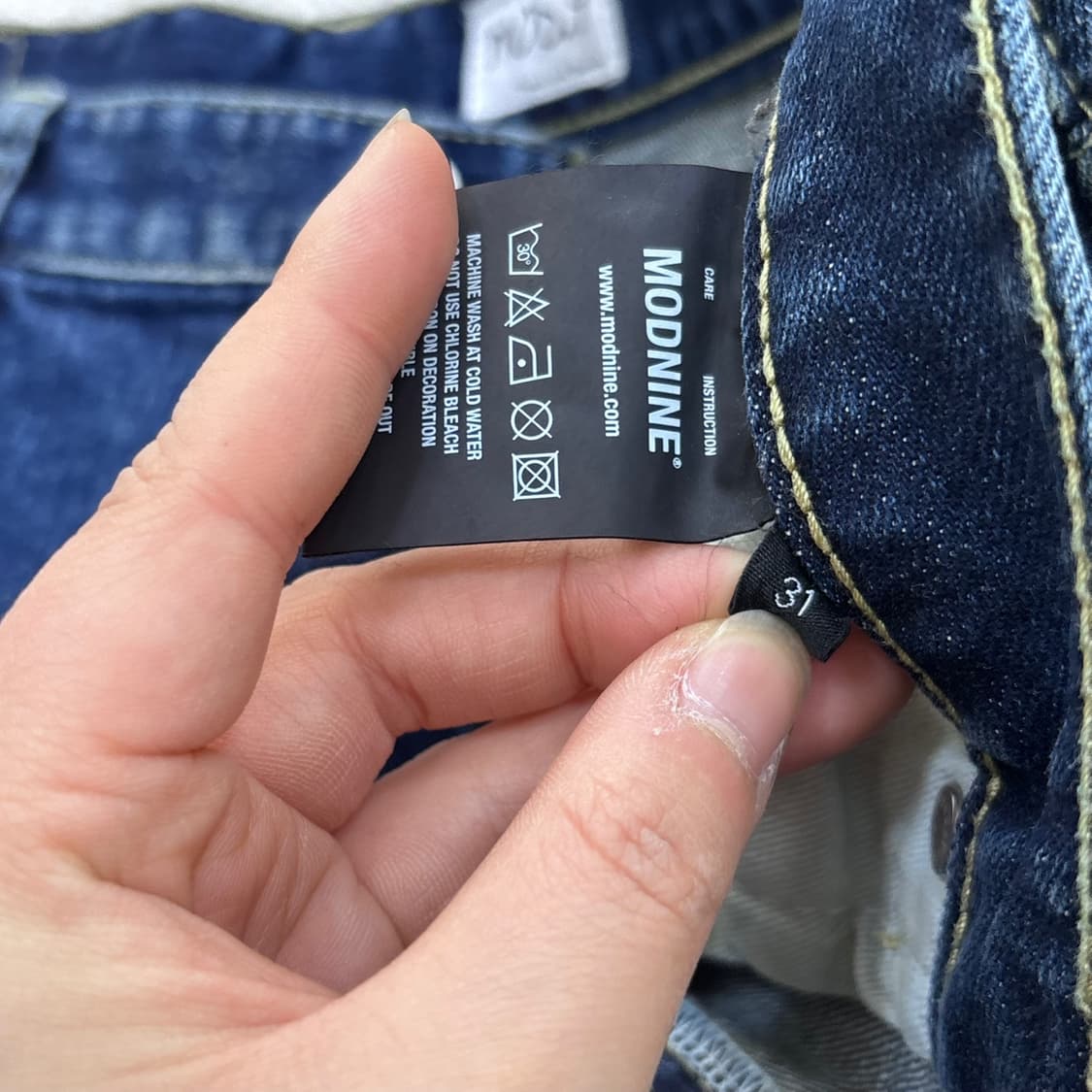 31 모드나인 슬림핏 데님 팬츠 0326E 상품이미지5