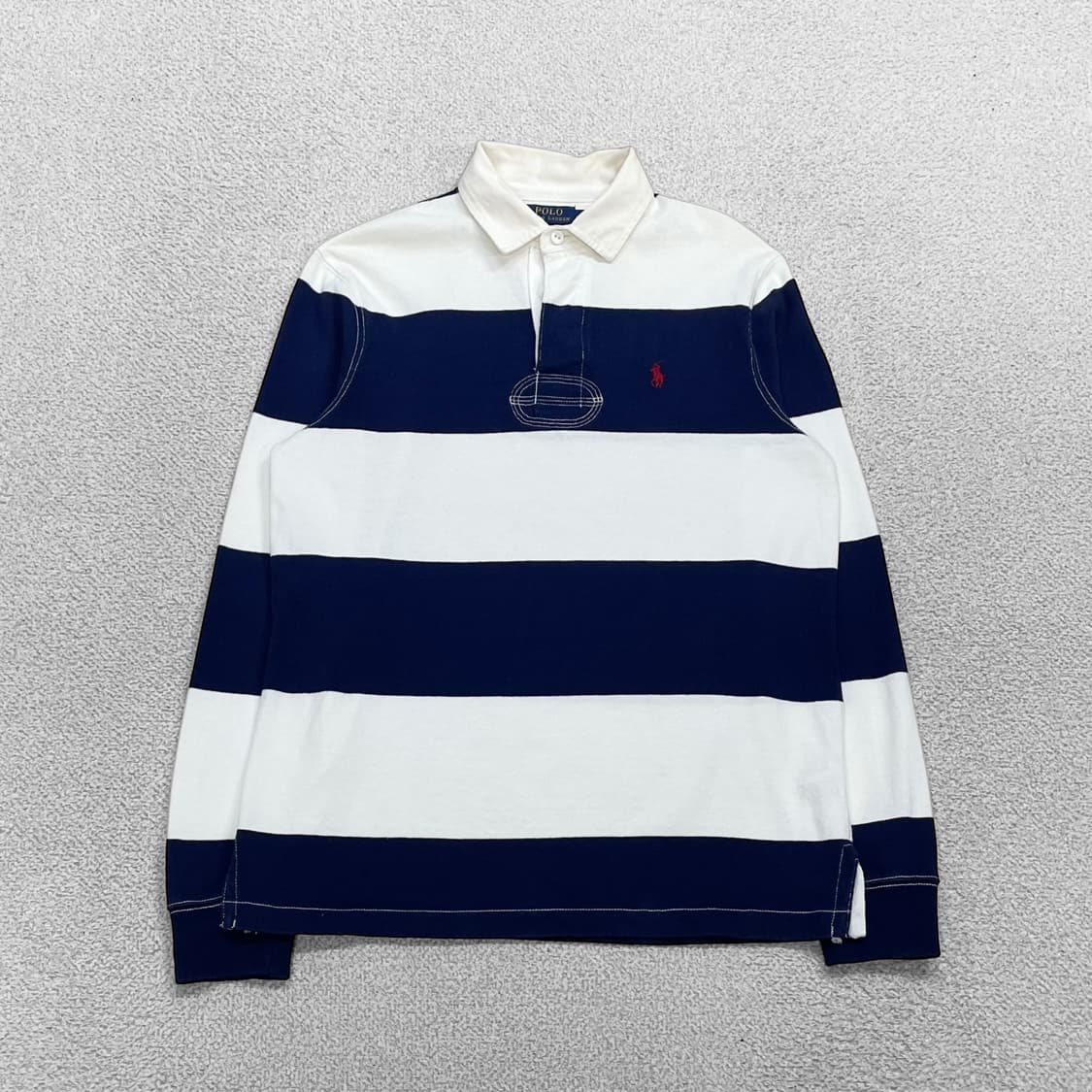 폴로 랄프로렌 아이코닉 럭비 티셔츠 네이비 상품이미지1