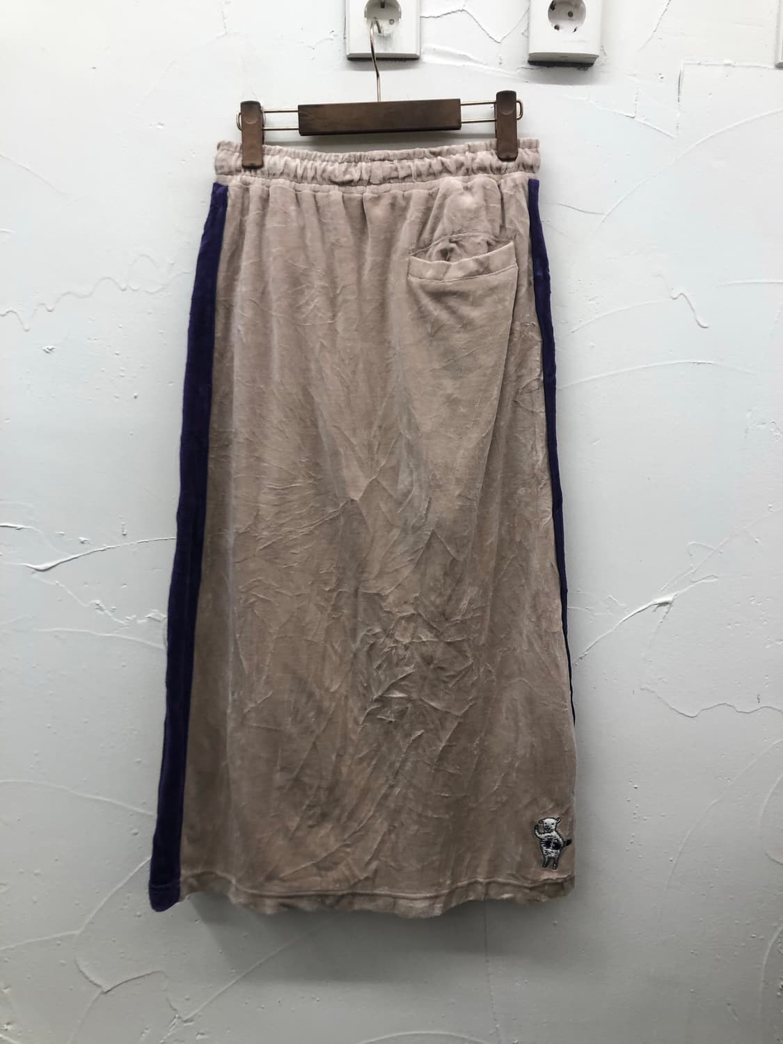 그라니프 lambchop skateboarding 벨벳 밴딩 스커트 상품이미지2