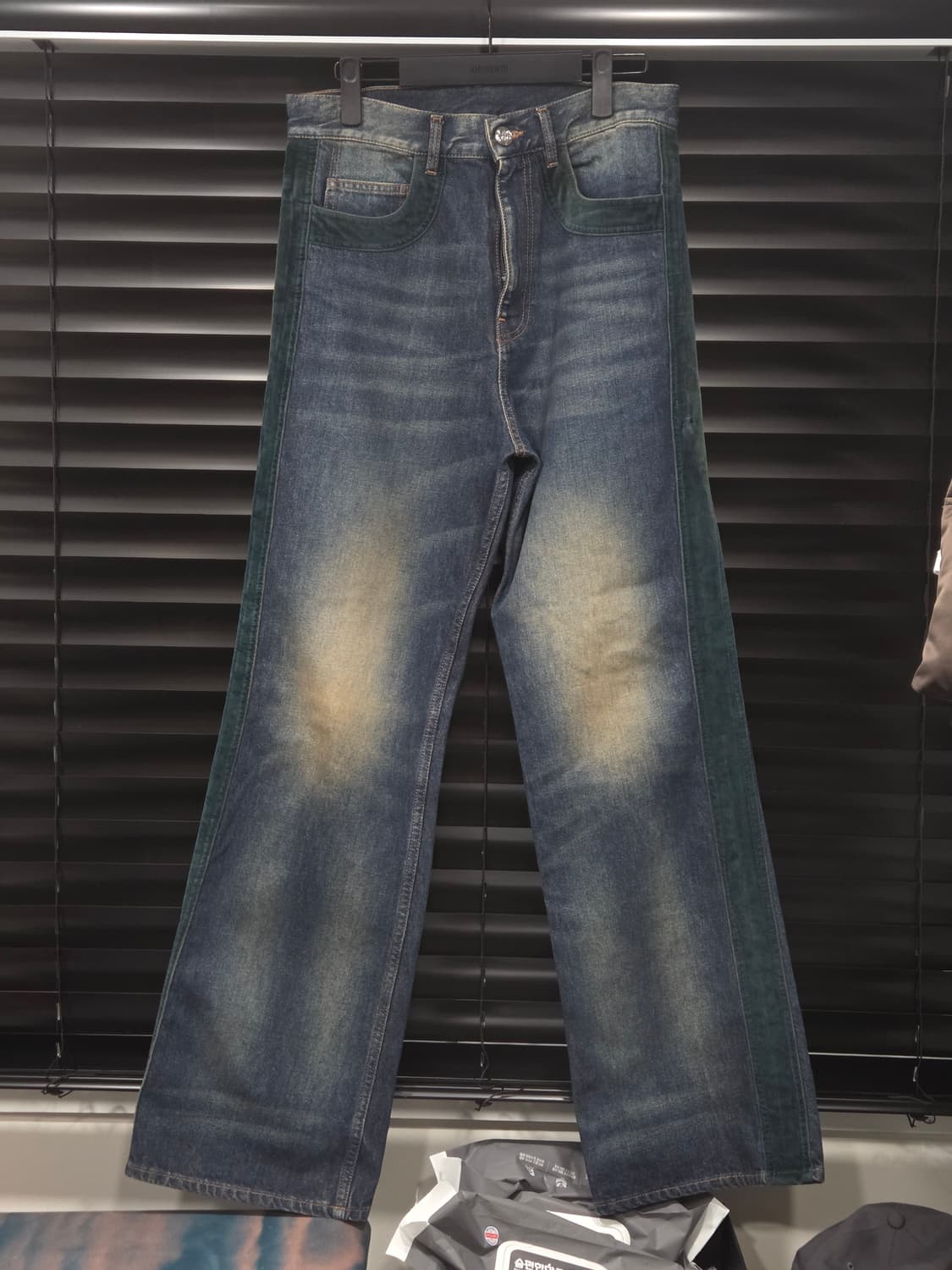 블루마블 벨벳 트리밍 부츠컷 데님 30 상품이미지1