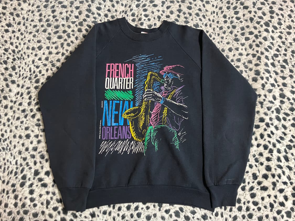 빈티지 USA 90s 프룻오브더룸 50/50 재즈 스웻셔츠 L 100 상품이미지1