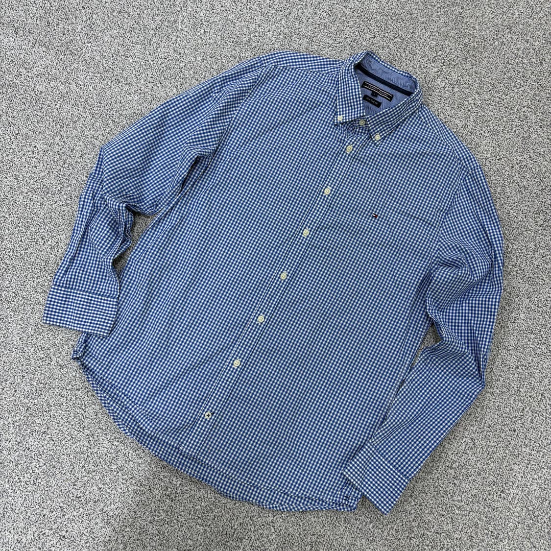 L 타미힐피거 남성 체크 셔츠 0317J 상품이미지1