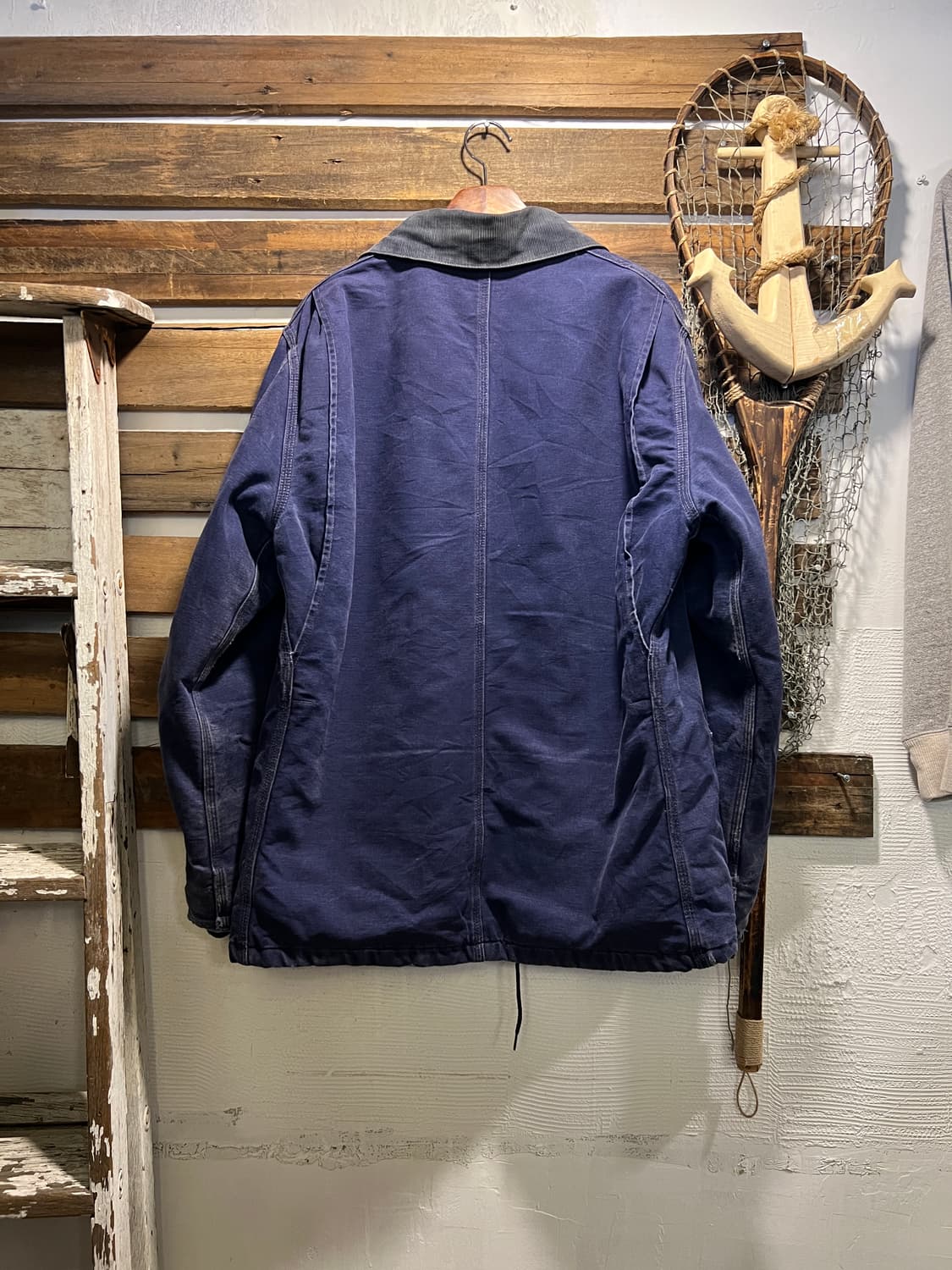 [L]90's 칼하트 USA Made CQ182 미드나잇 네이비 워크자켓 상품이미지7