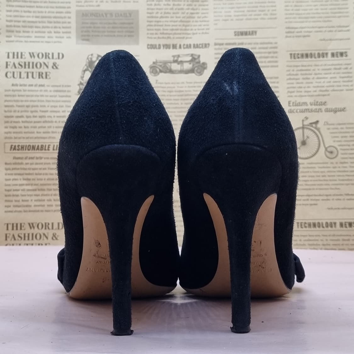 이자벨마랑 스웨이드 리본 여성 하이힐 38 240 굽11 상품이미지4