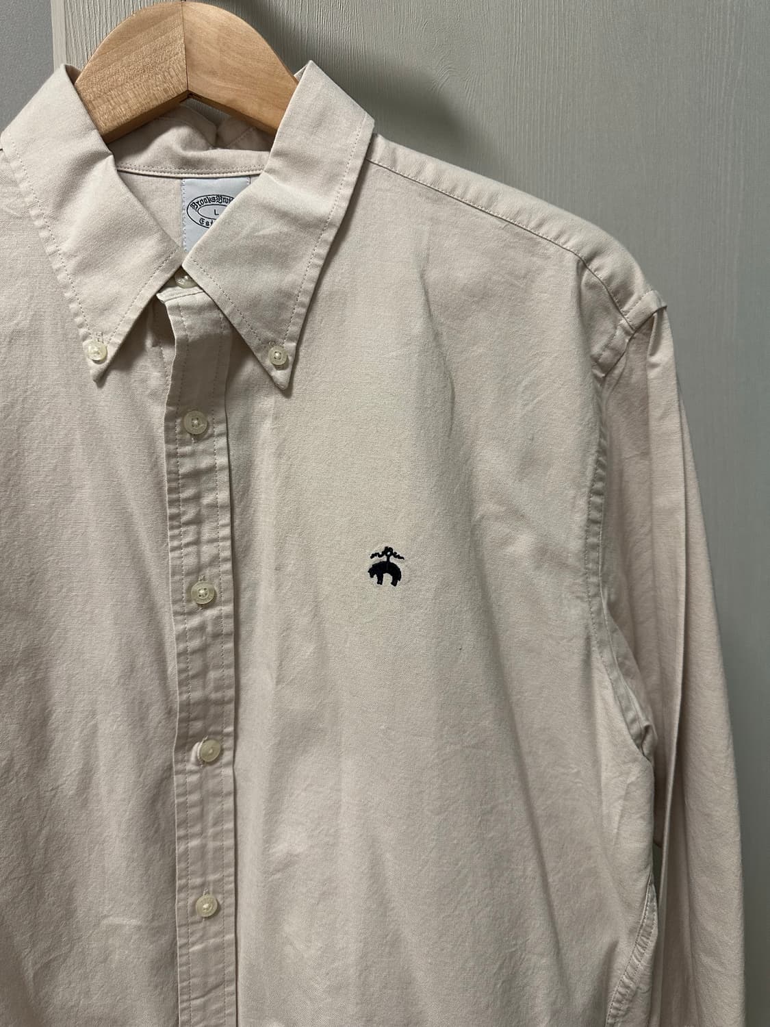 브룩스브라더스 크림 코튼 셔츠[L] 상품이미지1