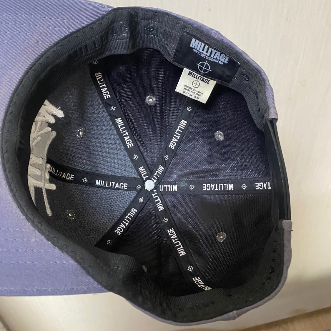 스투시 MILLITAGE 네이비 볼캡 상품이미지3