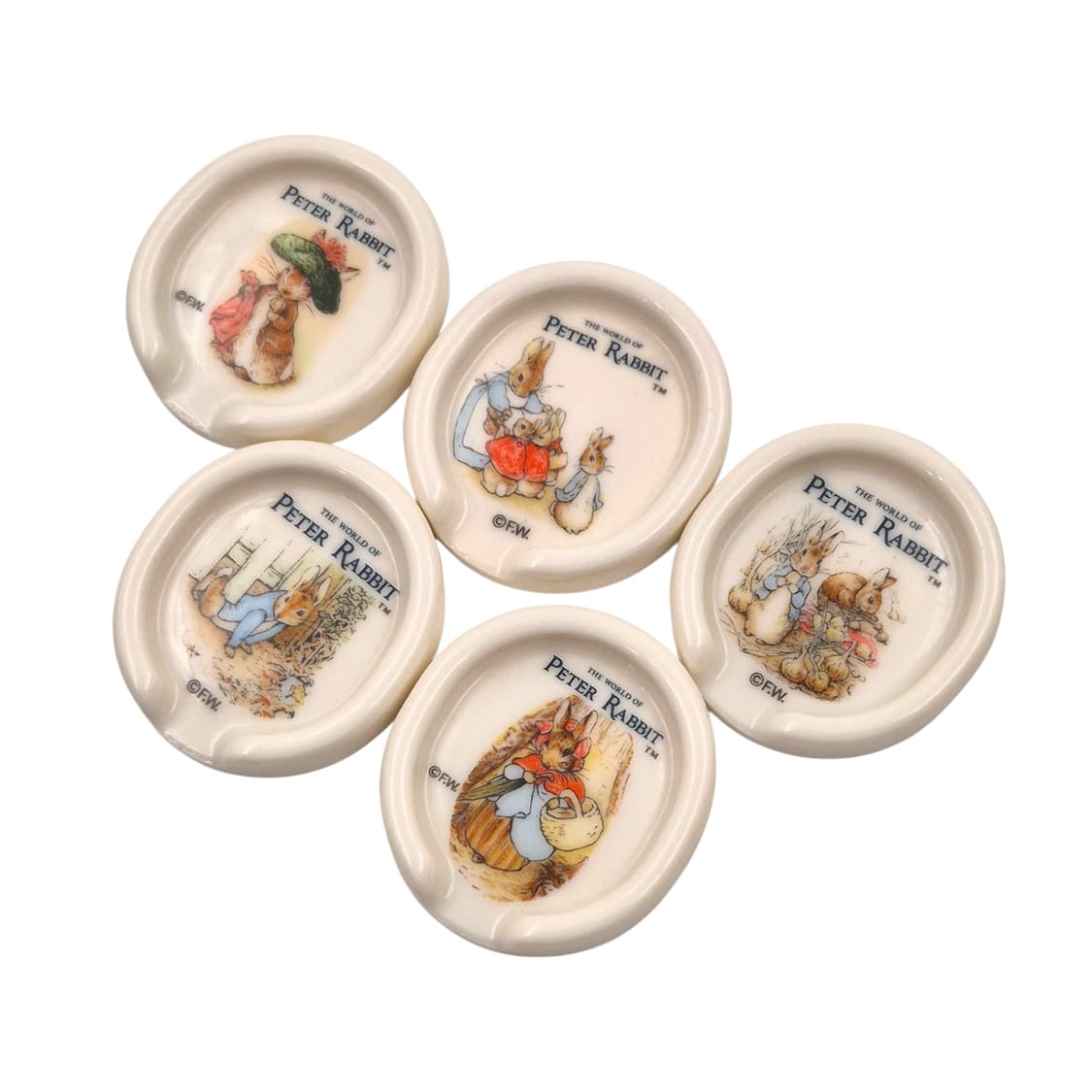 90s 피터래빗 실버 스푼&도자기 받침 세트 상품이미지4