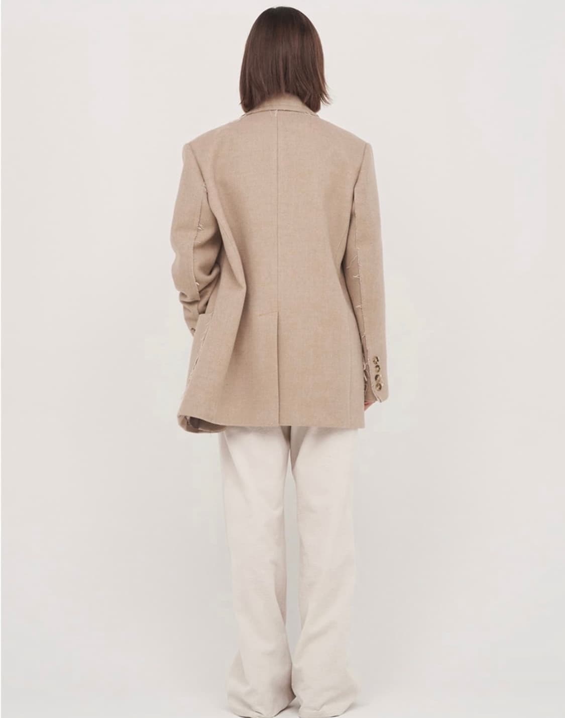 마뗑킴 울 자켓 베이지 상품이미지4