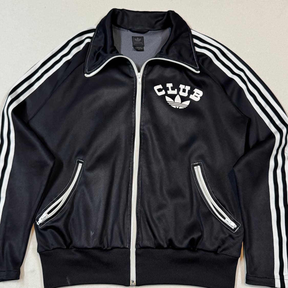 95) 아디다스 파이어버드 삼선 클럽 져지 트랙탑 집업 블랙 상품이미지2