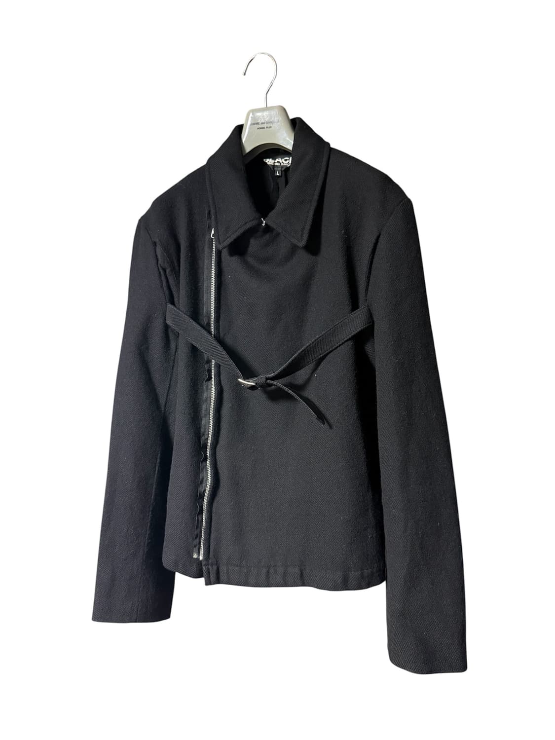 꼼데가르송 블랙 울 본디지 라이더 자켓 상품이미지1