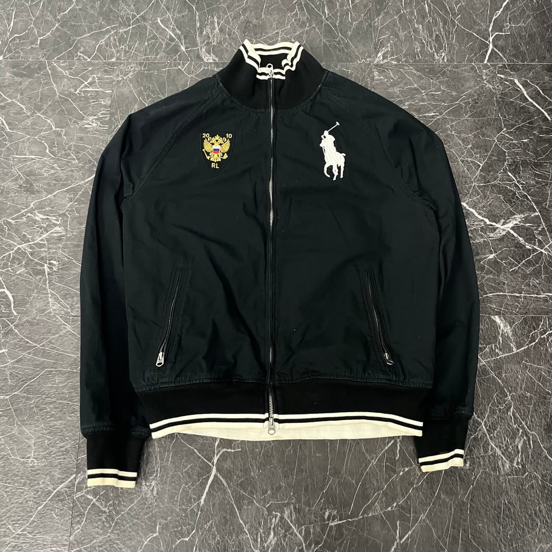 폴로랄프로렌 2010 빅포니 패치워크 투웨이 바시티  상품이미지5