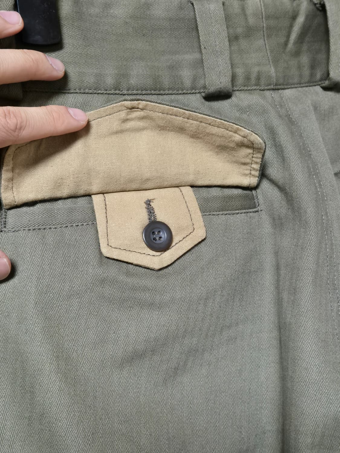 YMCLKY 프랑스군 M47 팬츠 올리브 22사이즈(30사이즈감) 상품이미지6