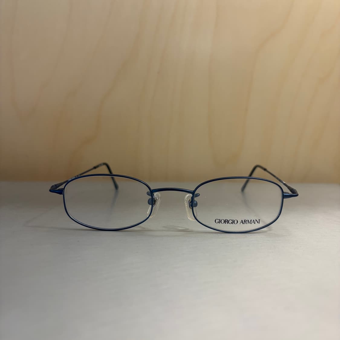 조르지오 아르마니 284J 1013 네이비 슬림 메탈 안경테 상품이미지1