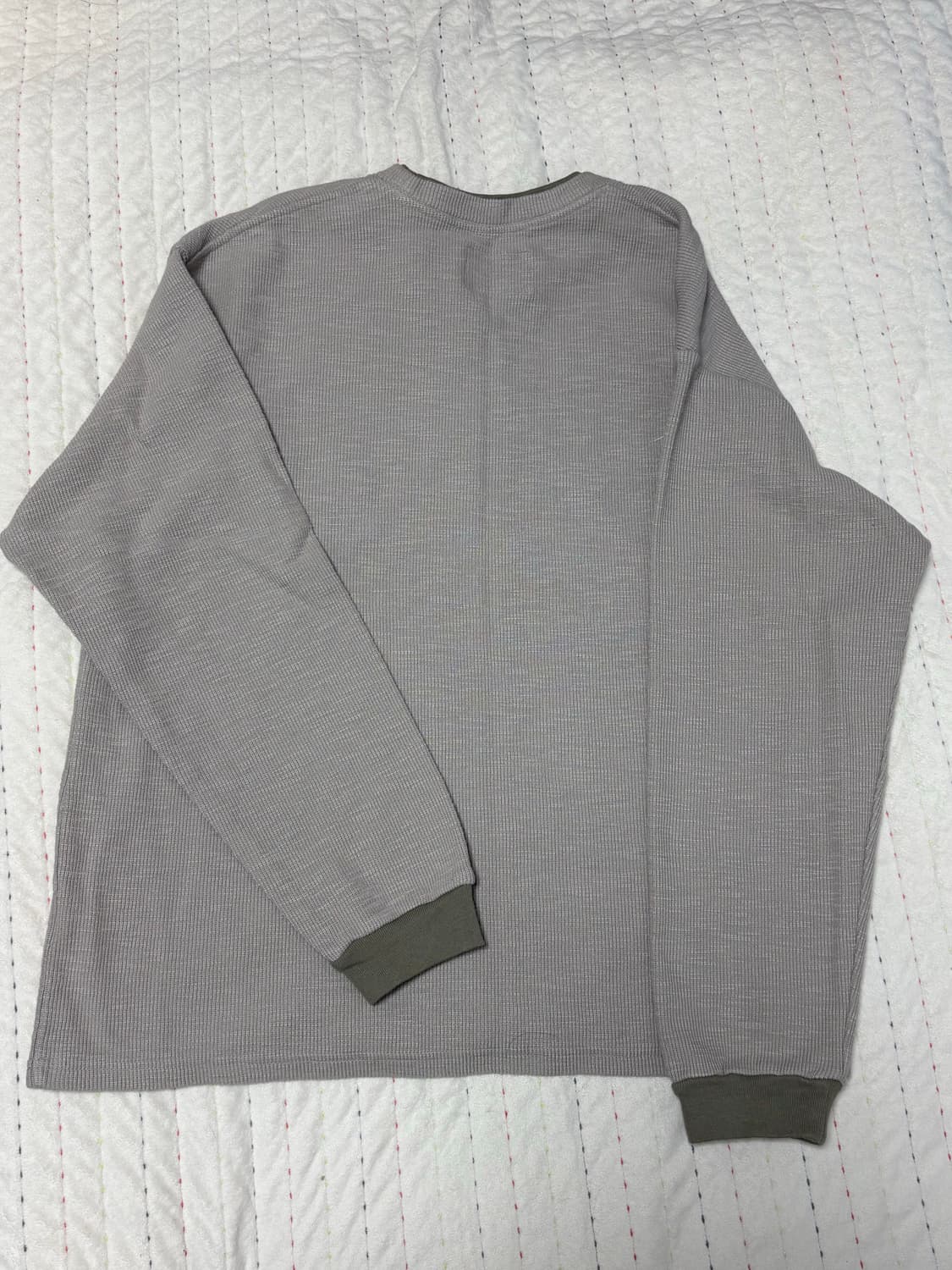 퍼렌 와플 롱슬리브 오트밀 1사이즈 상품이미지3