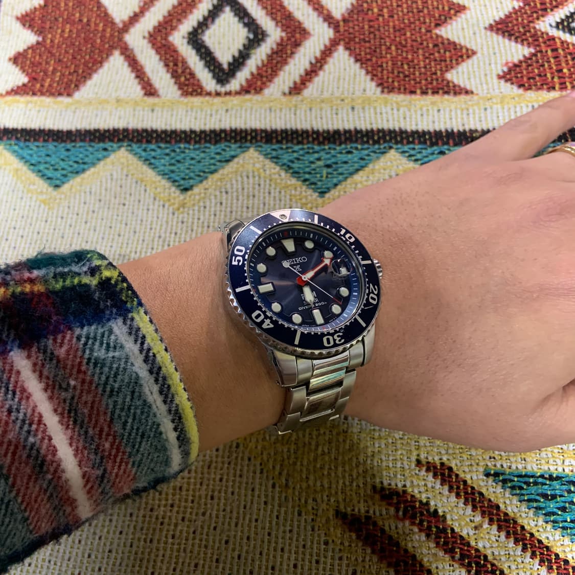 세이코 솔라 PADI 다이버 시계 상품이미지2