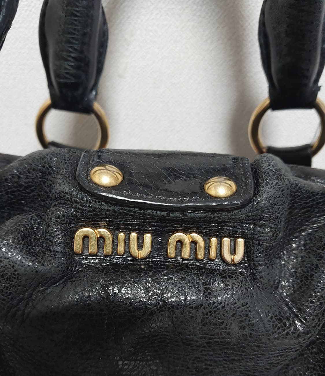 미우미우 비텔로 럭스 레더 리본 사첼백 2way (정품) 상품이미지6