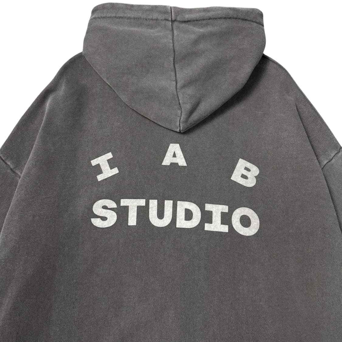 (L) 아이앱 스튜디오 피그먼트다잉 오버핏 후드티 그레이 상품이미지2