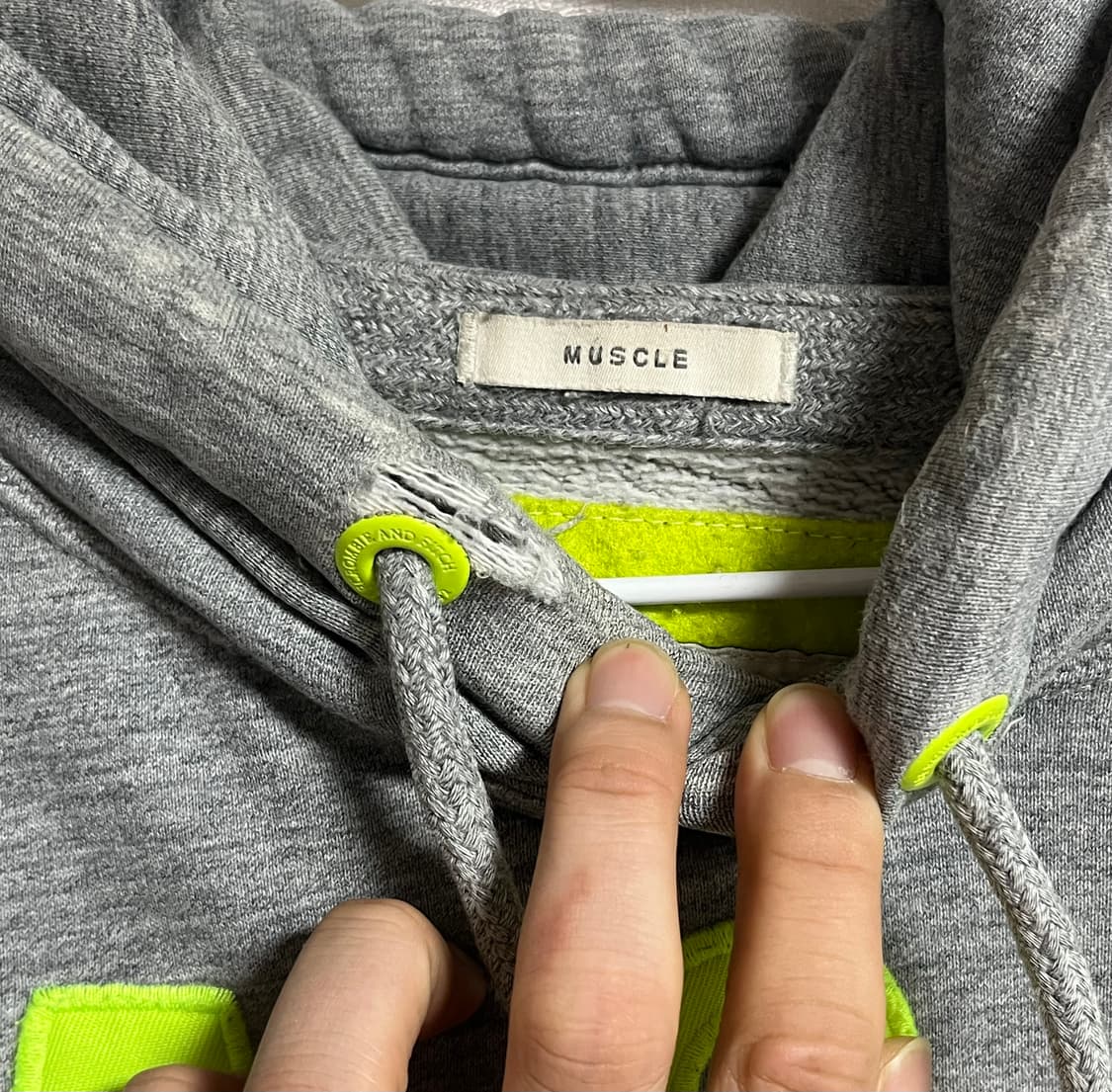 공용 아베크롬비 머슬핏 후드티셔츠 L 상품이미지5