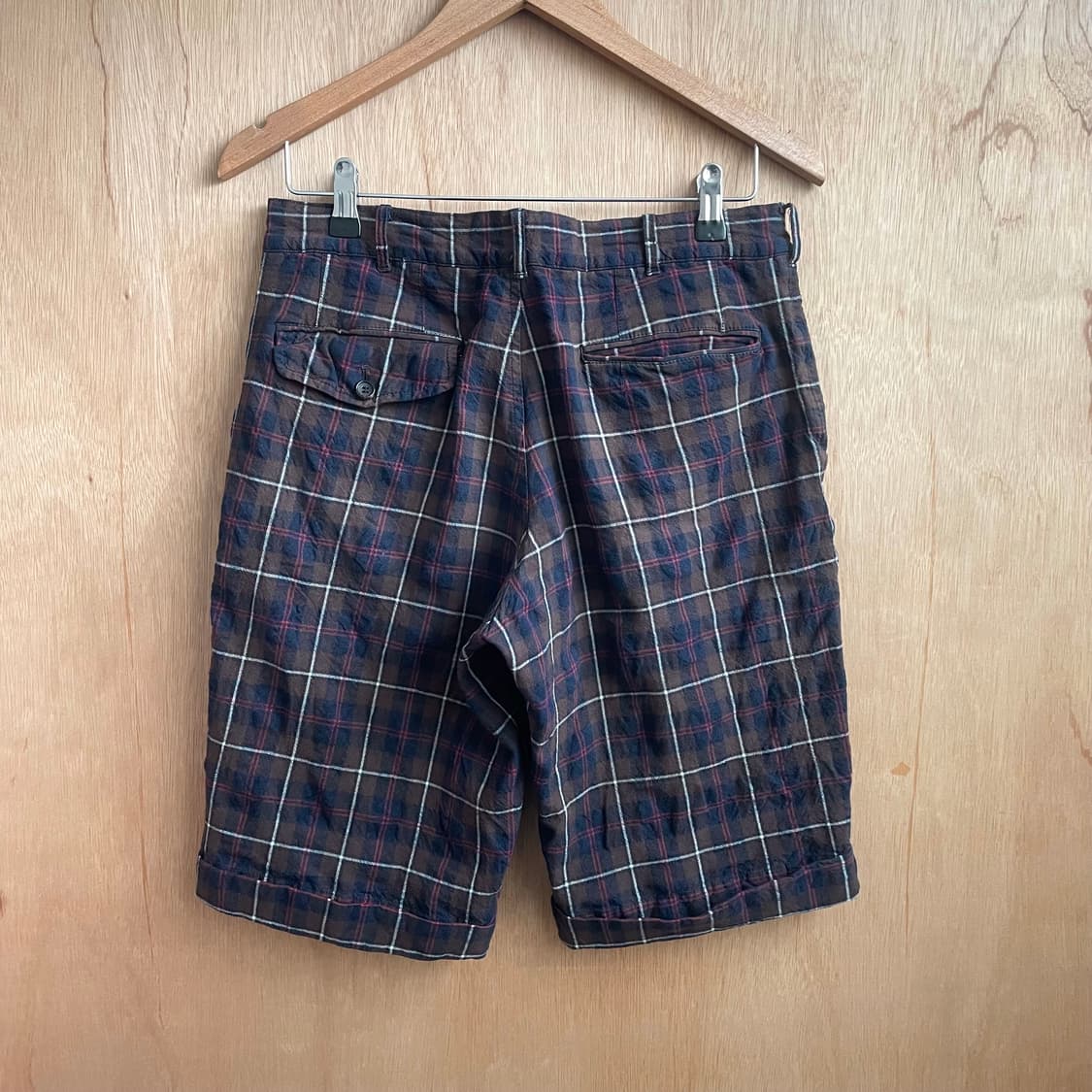 꼼데가르송 옴므 체크 쇼츠 상품이미지6