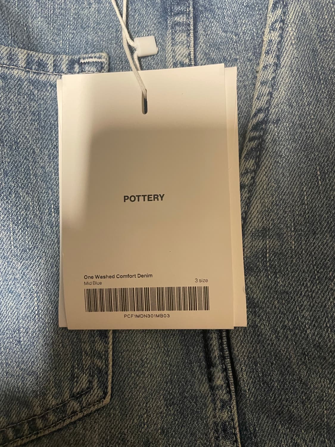 포터리 컴포트 데님 미드블루 3사이즈 상품이미지3