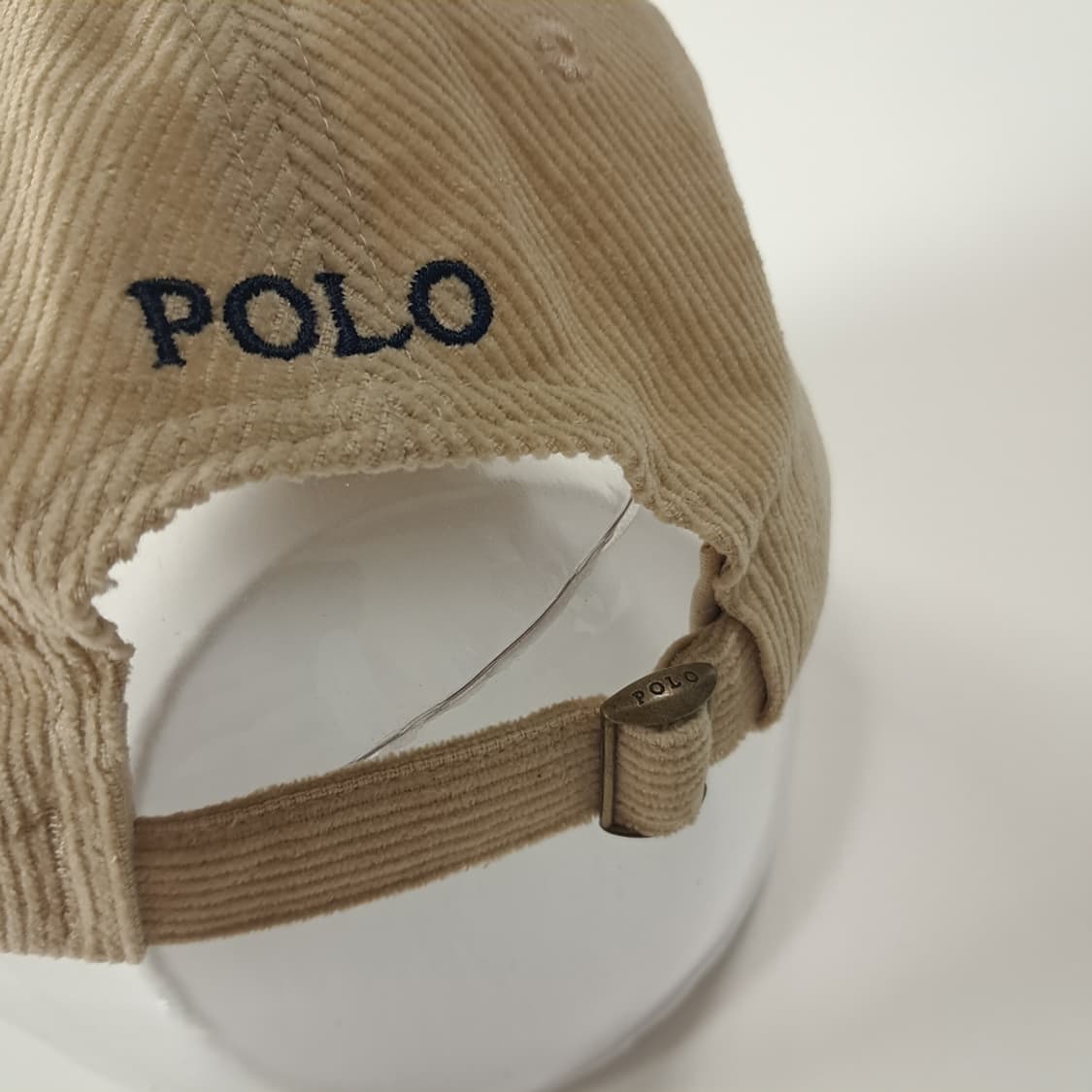 CK330 폴로 라이트베이지 코듀로이 볼캡 모자 상품이미지6