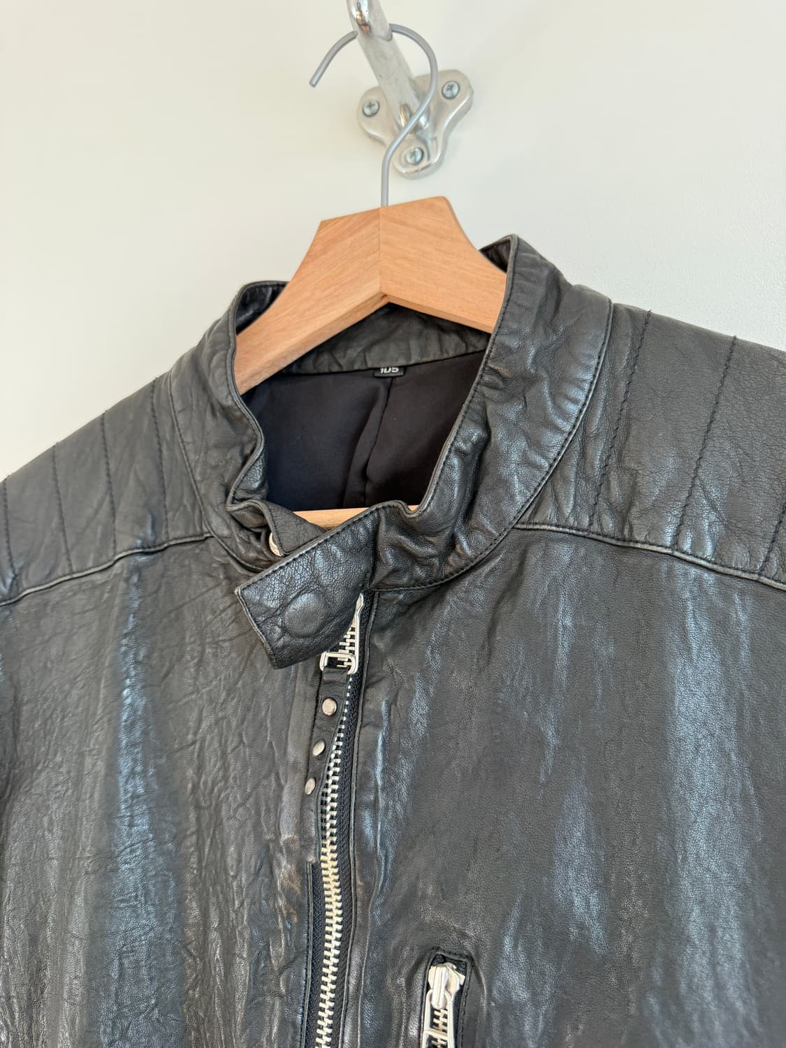 Pre owned 램스킨 레더자켓 상품이미지4