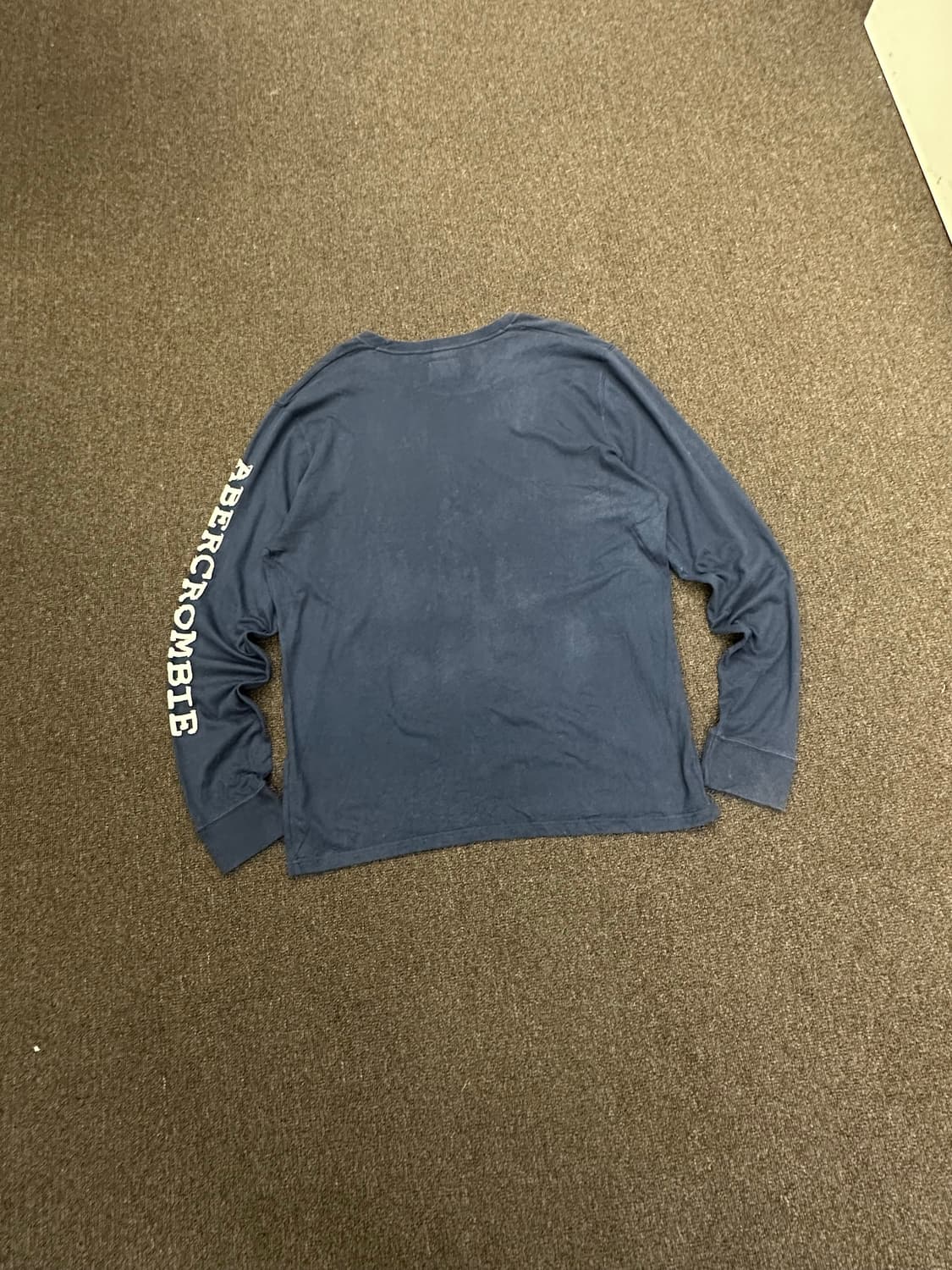 XL)아베크롬비 빈티지 네이비 자수 롱슬리브 상품이미지5