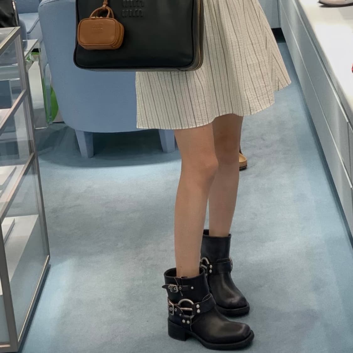 미우미우 바이커 앵클부츠 38 상품이미지2