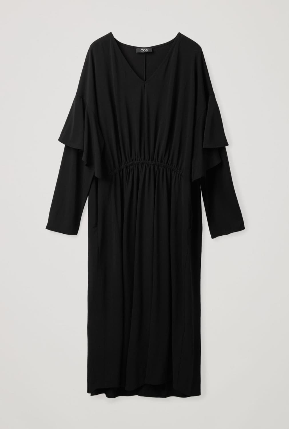 코스 러플 슬리브리스 롱원피스 프리사이즈 상품이미지5