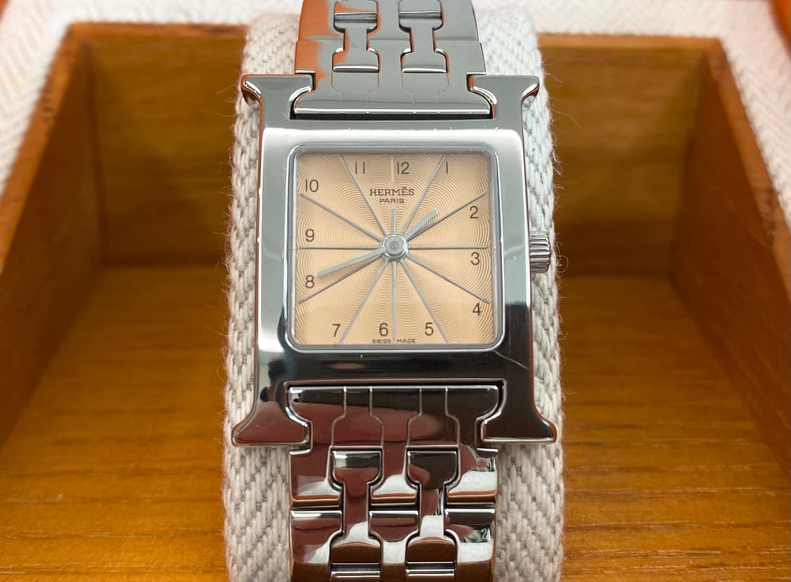 에르메스 H아워 1.210 인디핑크 스틸 여성용 쿼츠 PM 사이즈 상품이미지9